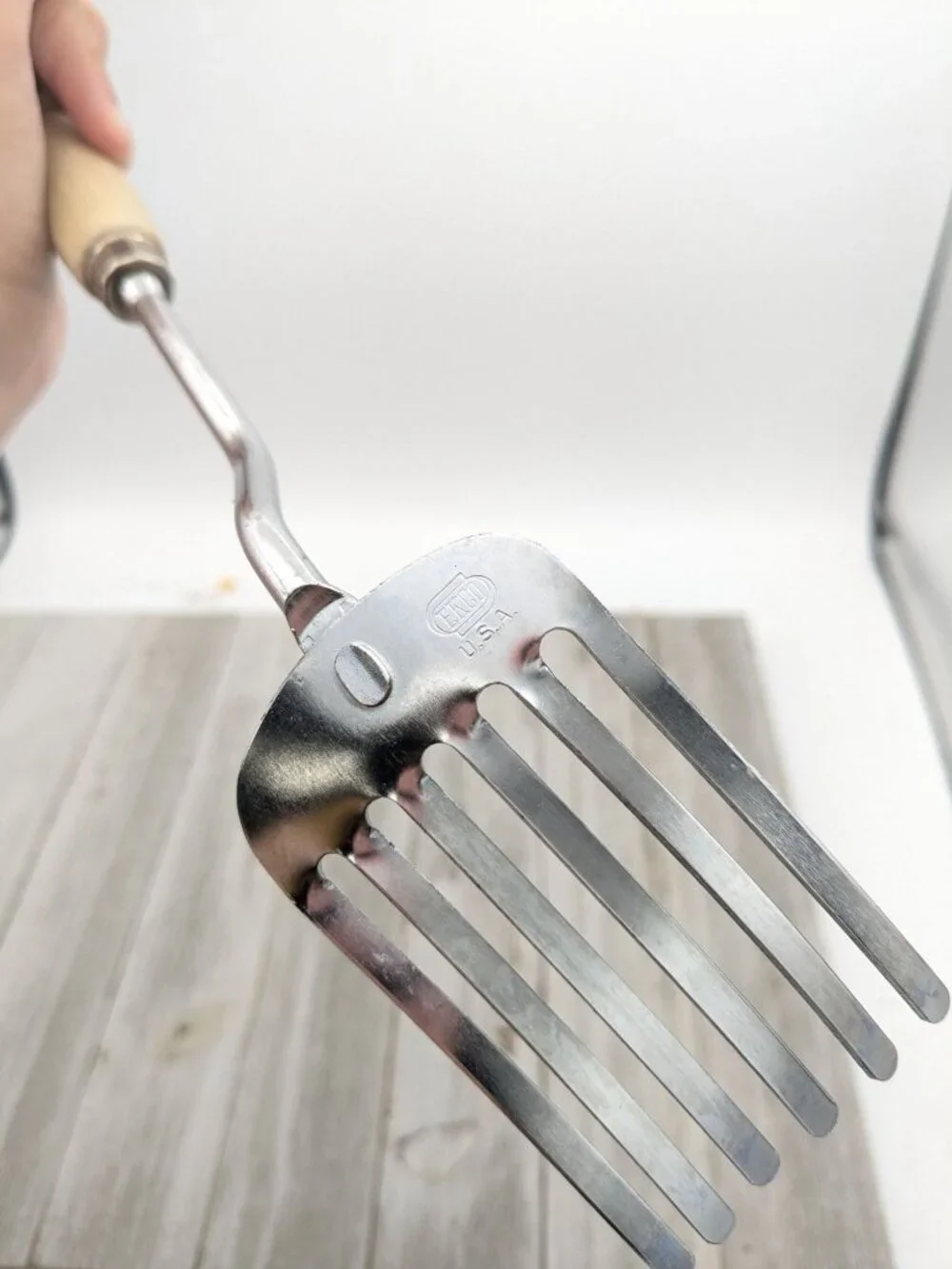 Ekco Chrome USA Mixing Fork Blending Beat Stir Blender 10 1/2
